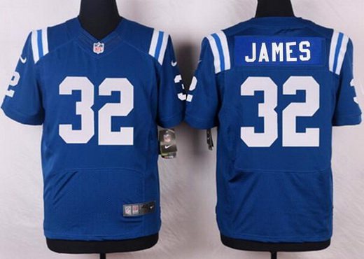 Men's Indianapolis Colts #32 Edgerrin James Royal Blue Retired Player NFL Nike Elite Jersey