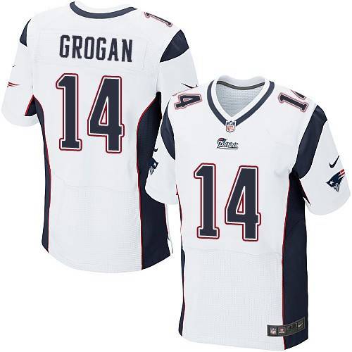 Men's New England Patriots #14 Steve Grogan White Retired Player NFL Nike Elite Jersey