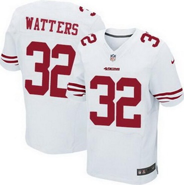 Men's San Francisco 49ers #32 Ricky Watters White Retired Player NFL Nike Elite Jersey