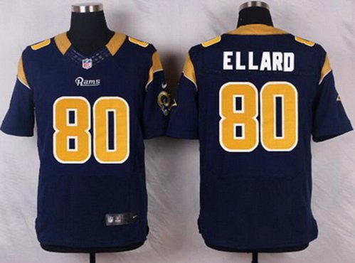 Men's St. Louis Rams #80 Henry Ellard Navy Blue Retired Player NFL Nike Elite Jersey