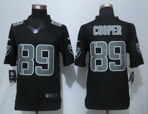 Men's Oakland Raiders #89 Amari Cooper Black Impact NFL Nike Limited Jersey