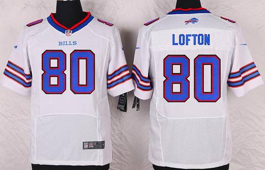 Men's Buffalo Bills #80 James Lofton White Retired Player NFL Nike Elite Jersey