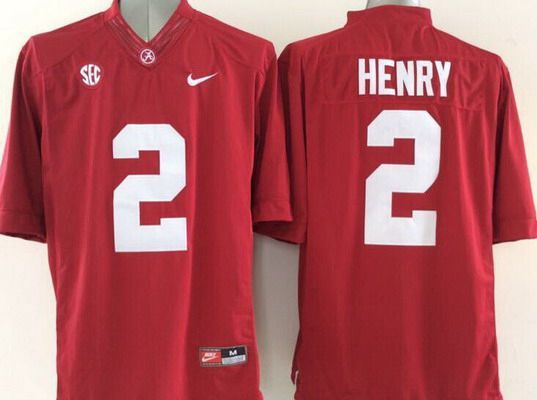Men's Alabama Crimson Tide #2 Derrick Henry Red 2015 NCAA Football Nike Limited Jersey