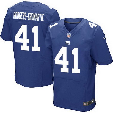 Men's New York Giants #41 Dominique Rodgers-Cromartie Royal Blue Team Color NFL Nike Elite Jersey