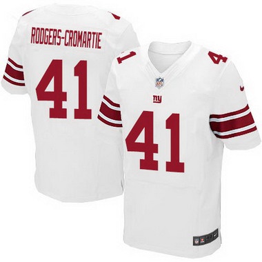 Men's New York Giants #41 Dominique Rodgers-Cromartie White Road NFL Nike Elite Jersey