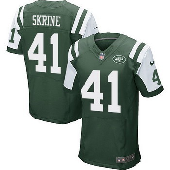 Men's New York Jets #41 Buster Skrine Green Team Color NFL Nike Elite Jersey