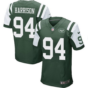 Men's New York Jets #94 Damon Harrison Green Team Color NFL Nike Elite Jersey