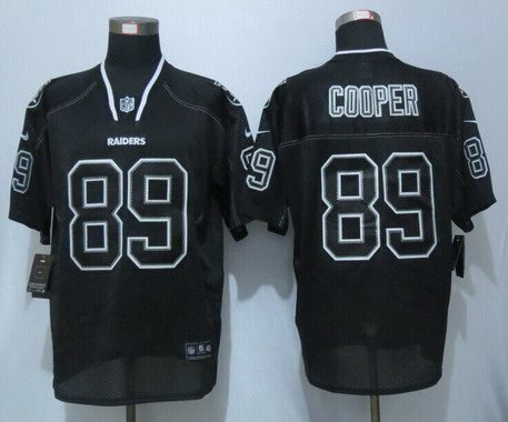 Men's Oakland Raiders #89 Amari Cooper Lights Out Black NFL Nike Elite Jersey