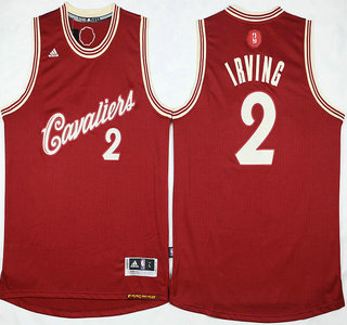 Men's Cleveland Cavaliers #2 Kyrie Irving Revolution 30 Swingman 2015 Christmas Day Red Jersey