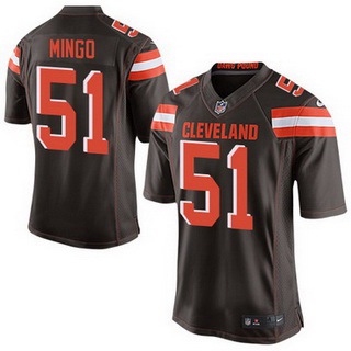 Men's Cleveland Browns #51 Barkevious Mingo Brown Team Color 2015 NFL Nike Elite Jersey