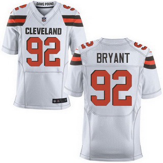 Men's Cleveland Browns #92 Desmond Bryant White Road 2015 NFL Nike Elite Jersey