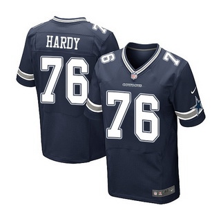 Men's Dallas Cowboys #76 Greg Hardy Navy Blue Team Color NFL Nike Elite Jersey