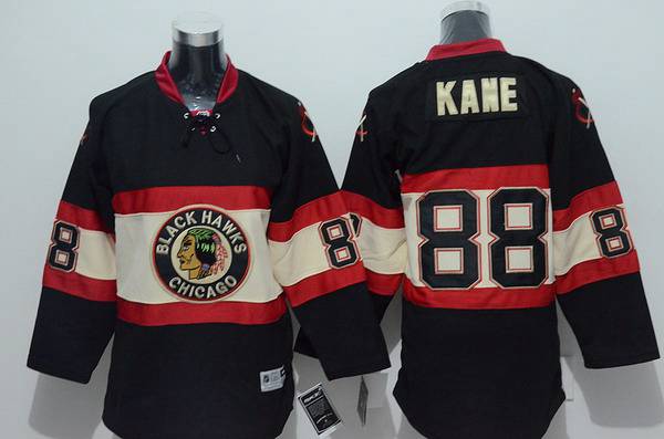 Youth Chicago Blackhawks #88 Patrick Kane Alternate Black Third NHL Reebok Jersey