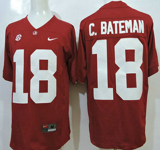 Alabama Crimson Tide #18 Cooper Bateman Red 2015 College Football Nike Limited Jersey