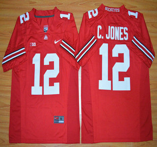 Ohio State Buckeyes #12 Cardale Jones Red 2015 College Football Nike Limited Jersey