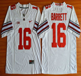 Ohio State Buckeyes #16 J.T. Barrett White 2015 College Football Nike Limited Jersey