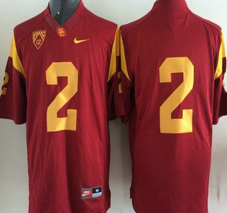 USC Trojans #2 Red 2015 College Football Nike Limited Jersey