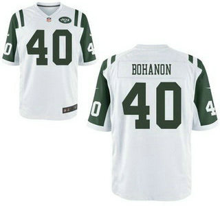 Men's New York Jets #40 Tommy Bohanon White Road NFL Nike Elite Jersey