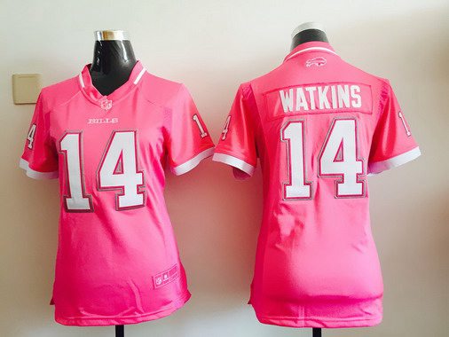 Women's Buffalo Bills #14 Sammy Watkins Pink Bubble Gum 2015 NFL Jersey