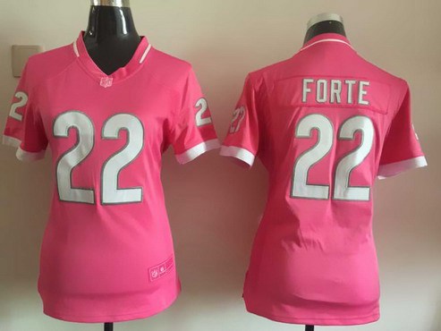 Women's Chicago Bears #22 Matt Forte Pink Bubble Gum 2015 NFL Jersey