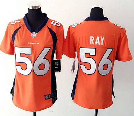 Women's Denver Broncos #56 Shane Ray Orange Team Color NFL Nike Game Jersey