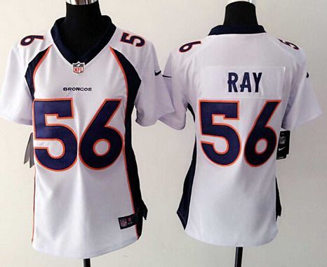Women's Denver Broncos #56 Shane Ray White Road NFL Nike Game Jersey
