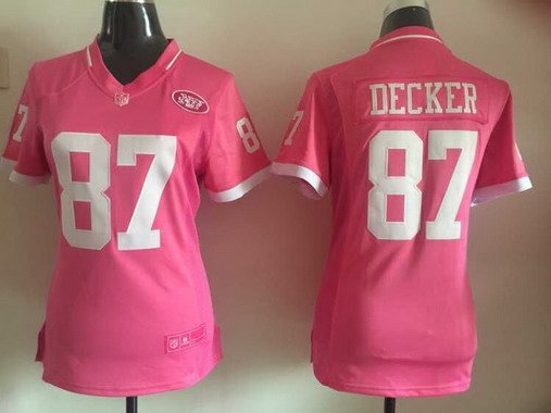 Women's New York Jets #87 Eric Decker Pink Bubble Gum 2015 NFL Jersey