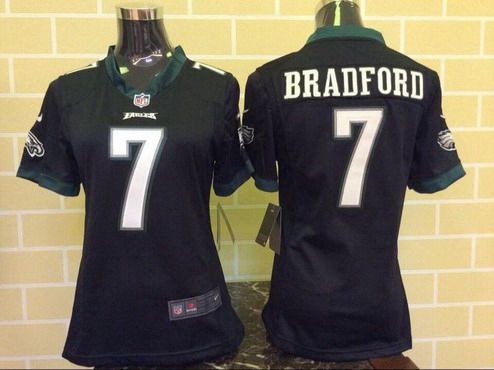 Women's Philadelphia Eagles #7 Sam Bradford Black Alternate NFL Nike Game Jersey