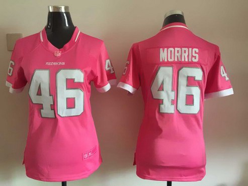Women's Washington Redskins #46 Alfred Morris Pink Bubble Gum 2015 NFL Jersey