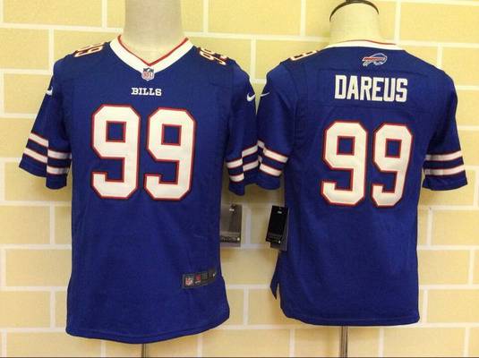 Youth Buffalo Bills #99 Marcell Dareus Home Royal Blue Team Color 2013 NFL Nike Game Jersey