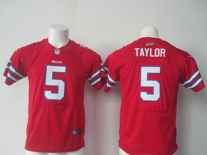 Youth Buffalo Bills #5 Tyrod Taylor Red 2015 NFL Nike Game Jersey