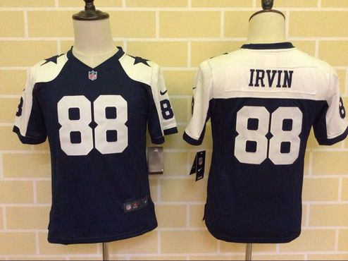 Youth Dallas Cowboys #88 Michael Irvin Navy Blue Thanksgiving Retired Player NFL Nike Game Jersey