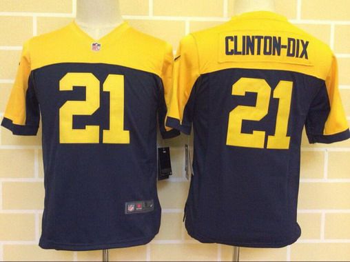 Youth Green Bay Packers #21 Ha Ha Clinton-Dix Navy BlueGold Alternate NFL Nike Game Jersey