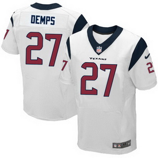 Men's Houston Texans #27 Quintin Demps White Road NFL Nike Elite Jersey