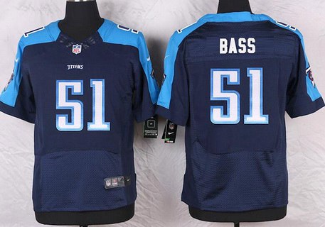 Men's Tennessee Titans #51 David Bass Navy Blue Alternate NFL Nike Elite Jersey