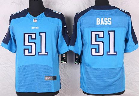 Men's Tennessee Titans #51 David Bass Light Blue Team Color NFL Nike Elite Jersey