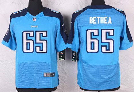 Men's Tennessee Titans #65 Elvin Bethea Light Blue Retired Player NFL Nike Elite Jersey