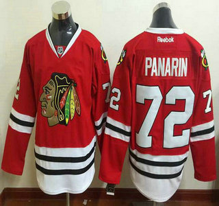 Men's Chicago Blackhawks #72 Artemi Panarin Home Red Reebok Hockey Jersey