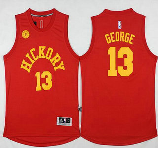 Men's Indiana Pacers #13 Paul George Revolution 30 Swingman 2015-16 New Red Jersey
