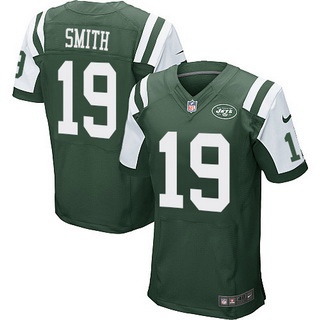 Men's New York Jets #19 Devin Smith Green Team Color NFL Nike Elite Jersey