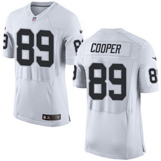 Men's Oakland Raiders #89 Amari Cooper White Road 2015 NFL Nike Elite Jersey