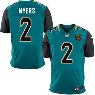 Men's Jacksonville Jaguars #2 Jason Myers Teal Green Alternate NFL Nike Elite Jersey