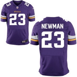 Men's Minnesota Vikings #23 Terence Newman Purple Team Color NFL Nike Elite Jersey