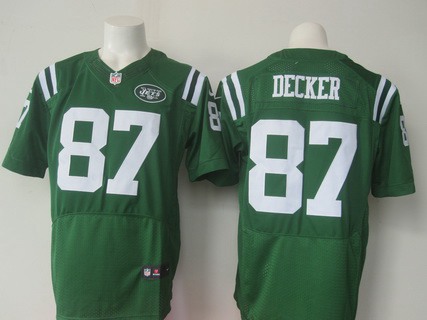 Men's New York Jets #87 Eric Decker Kelly Green Team Color 2015 NFL Nike Elite Jersey