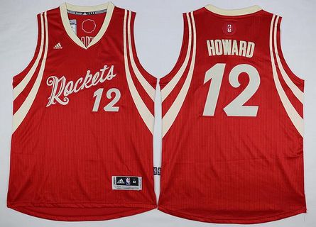 Houston Rockets #12 Dwight Howard Revolution 30 Swingman 2015 Christmas Day Red Jersey