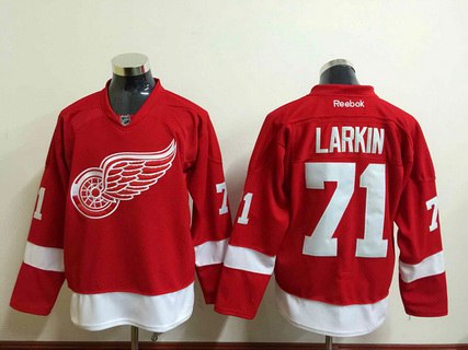 Men's Detroit Red Wings #71 Dylan Larkin Reebok Red Home Premier Jersey