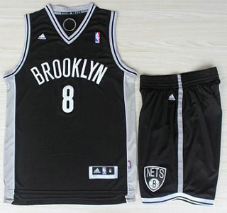 Brooklyn Nets 8 Deron Williams Black Revolution 30 Swingman Jerseys Shorts NBA Suits