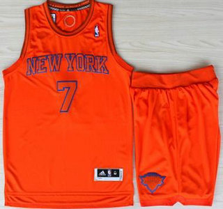 New York Knicks 7 Carmelo Anthony Orange Revolution 30 Swingman NBA Jerseys Shorts Suits Christmas Style
