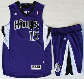Sacramento Kings #15 DeMarcus Cousins Purple Revolution 30 Swingman Suits