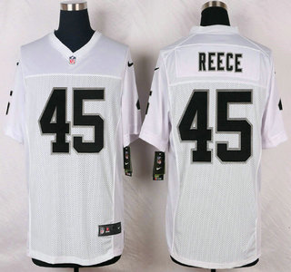 Oakland Raiders #45 Marcel Reece Nike White Elite Jersey